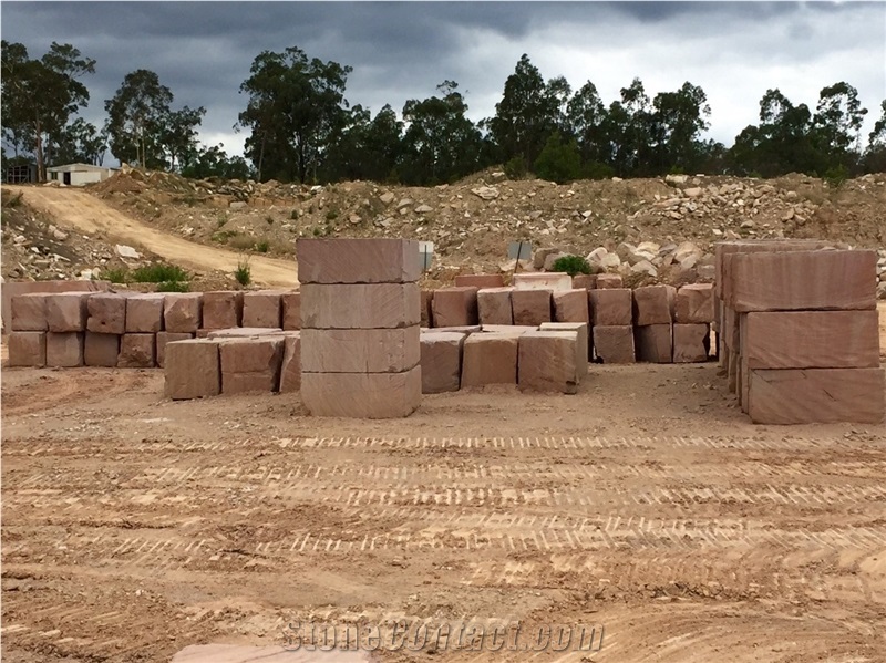 Aussie Gold Buff, Flinders Sandstone Blocks, Brown Sandstone Blocks