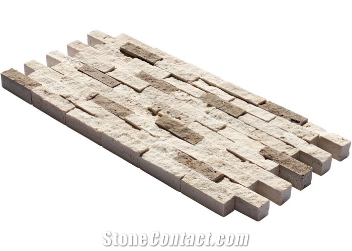 Beige Classic Marble Split Face Mosaic Tile