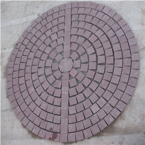 Cheap Price Red Granite Paving Stone, Walkway Pavers, Driveway Paving Stone, Cobble Stone on Net, Cube Stone