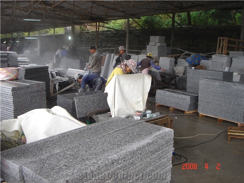 Chinese Grey Granite G623 Steps & Stairs & Tiles,Barry White Staircse,Bianco China Stair Threshold,China Bianco Sardo Riser,China Sardo Stair Treads