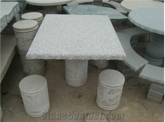 Granite Table Sets, Garden Tables, Outdoor Chairs, Esterior Furniture, Garden Stone Table Decoration