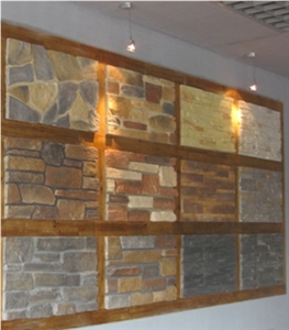 Multicolor Artificial Stone Culture Stone,Ledge Stone, Manmade Wall Cladding Panel