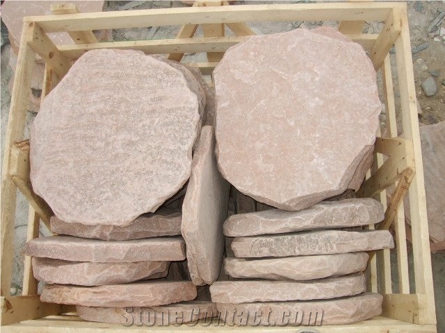 Natural Flagstone, Cheap Flagstone, Pink Color