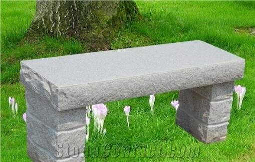 Natural Granite Outdoor Bench, Garden Bench, Stone Benches