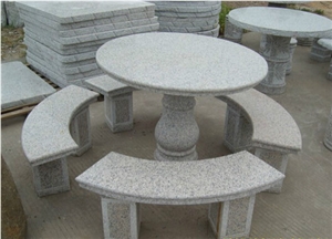 Natural Granite Stone Table and Chair, Granite Bench and Table Natural Granite Stone Table and Chair, Granite Bench and Table
