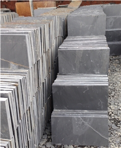 Natural Grey Color Slate Tiles, Dark Gray Slate Flooring Tiles