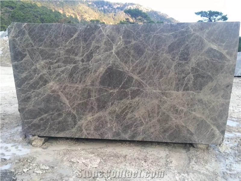 Dark Emperador Marble Block, Turkey Brown Marble
