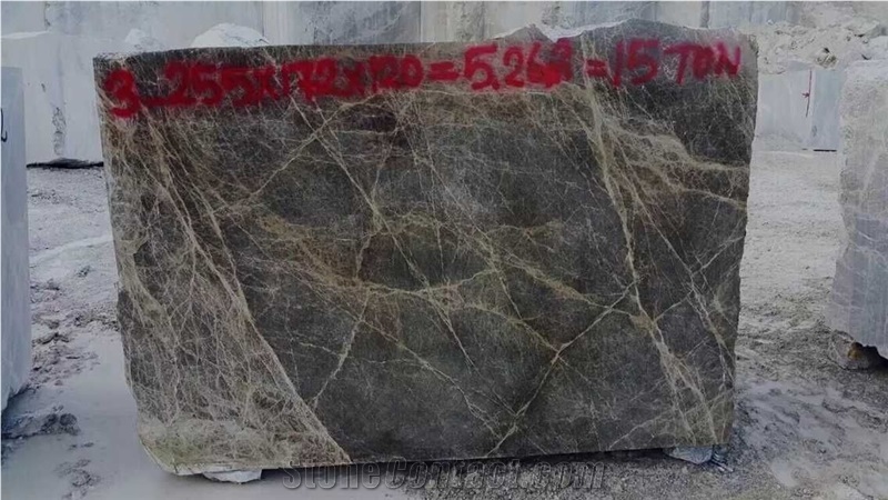 Dark Emperador Marble Block, Turkey Brown Marble