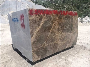 Dark Emperador Marble Block, Turkey Brown Marble