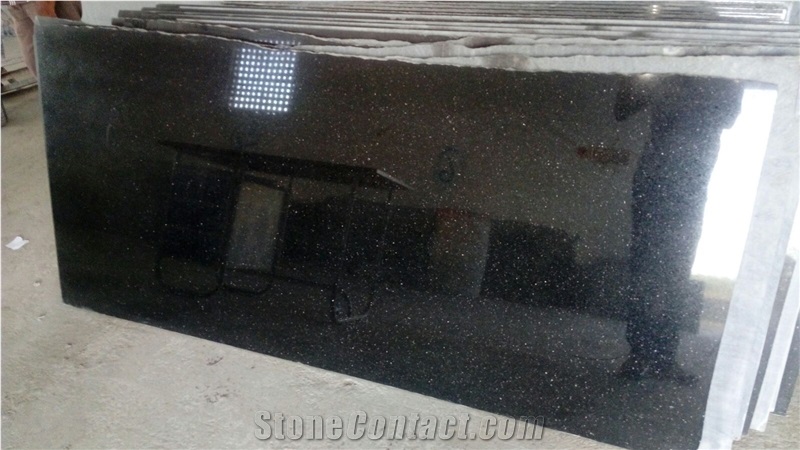 Black Galaxy Granite Tiles & Slabs India, Black Galaxy Polished Granite Slabs