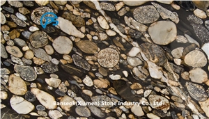 Nero Marinace Gold Countertop, Artificial Stone Kitchen Countertop