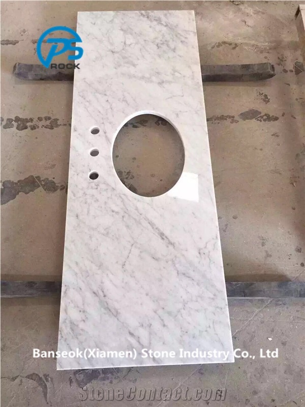White Marble Countertop, Bath Tops