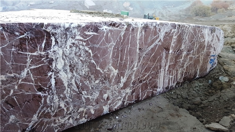 Persian Rosso Levanto, Iran Red Marble Block