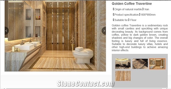 Ceramic Tiles with Travertine Look
