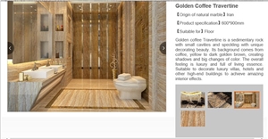 Ceramic Tiles with Travertine Look