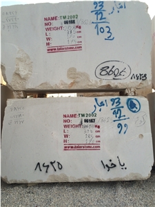 Kosar Block(Sp-003), White Limestone Blocks Iran