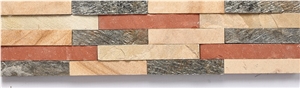 Nsg 035, Multicolor Sandstone Cultured Stone, Stone Cladding