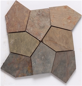 Rustic Slate Stone Cladding, Multicolor Slate for Wall Decoration
