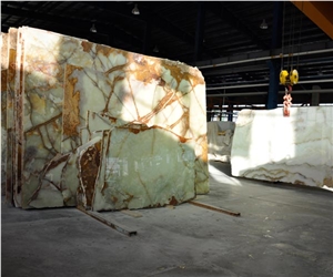 Iran Green Onyx Slabs Iran Green Onyx Slabs