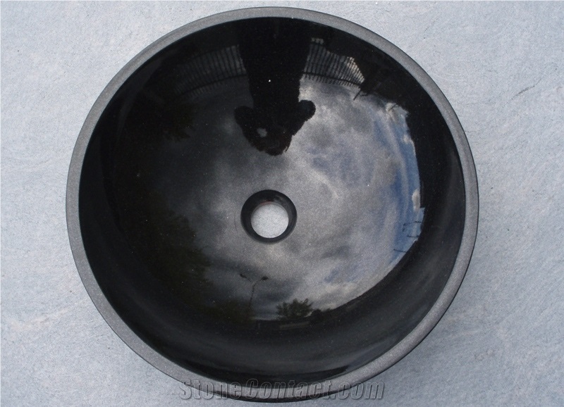 Nero Assoluto Granite Round Sink