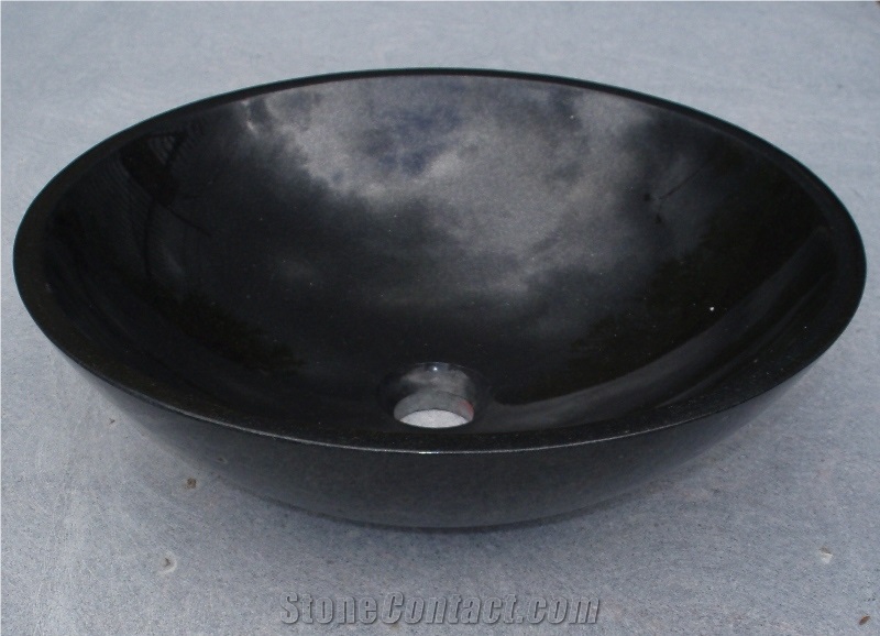 Nero Assoluto Granite Round Sink