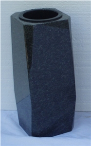 Nero Impala Granite Memorial Vase Nero Impala Granite Memorial Vase