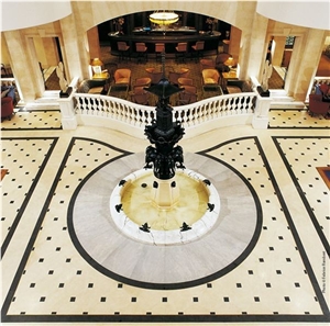 Marble Waterjet Floor Medallion
