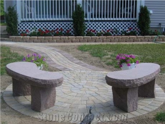 Autumn Pink Standard Kidney Benches