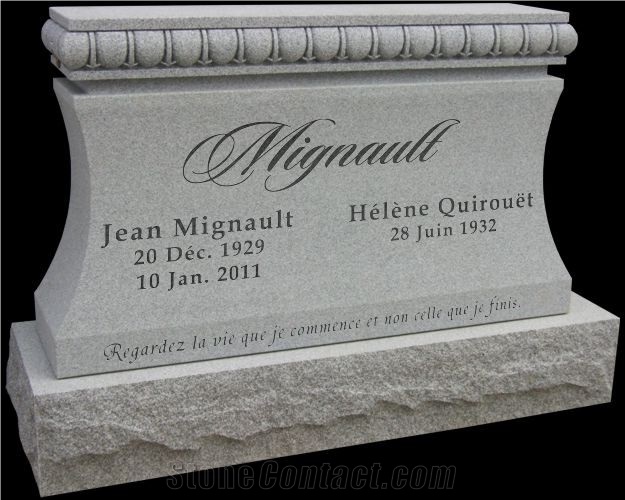 Light Barre Granite Tombstones