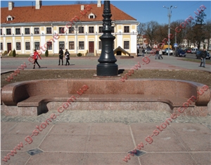 Simony Rosi Mist Granite Bench, Red Granite Bench & Table Ukraine Simony Rosi Mist Granite Bench, Red Granite Bench & Table Ukraine