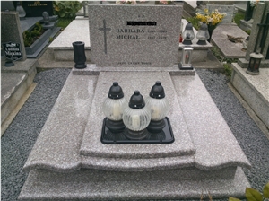 G664 Granite, Misty Mauve Granite Monument, Pink Granite Tombstone China