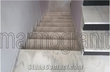 Ruschita Creme Rosa Marble Stairs, Pink Marble Stairs & Steps Romania