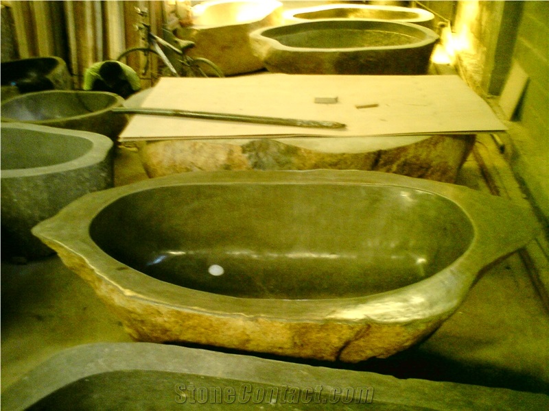 Grey Bathtub River Stone