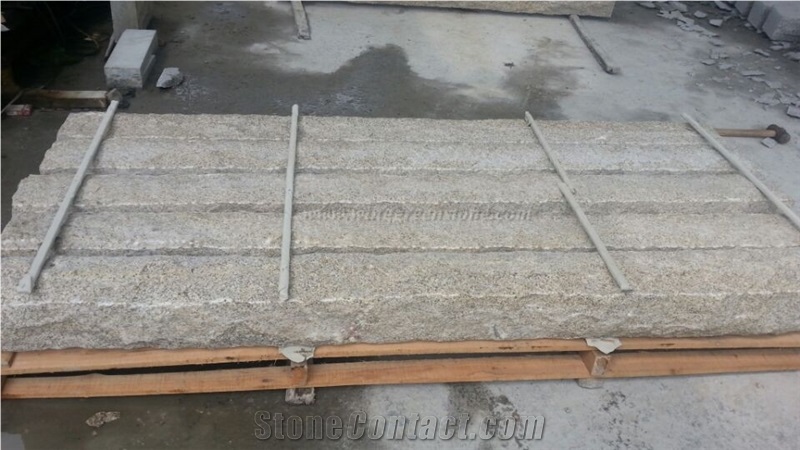 Chinese Popular Beige Granite Colum Bases, G682/Giallo Rusty/Yellow Rust Granite Ionic Columns/Column Tops/Posts