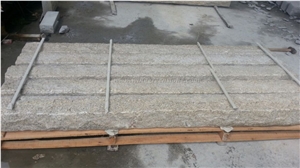 Chinese Popular Beige Granite Colum Bases, G682/Giallo Rusty/Yellow Rust Granite Ionic Columns/Column Tops/Posts