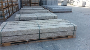 Chinese Popular Beige Granite Colum Bases, G682/Giallo Rusty/Yellow Rust Granite Ionic Columns/Column Tops/Posts