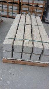 Chinese Popular Beige Granite Colum Bases, G682/Giallo Rusty/Yellow Rust Granite Ionic Columns/Column Tops/Posts