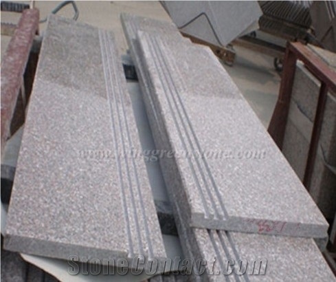 G636/G3536, Xidong Red, China New Rosa Beta/Padang Rosa, Apple Pink Granite Stairs Including Steps & Risers/Treads & Thresholds