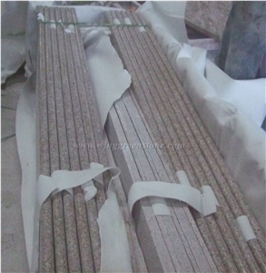 G636/G3536, Xidong Red, China New Rosa Beta/Padang Rosa, Apple Pink Granite Stairs Including Steps & Risers/Treads & Thresholds