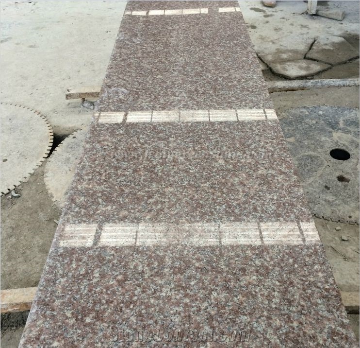 G687 Granite Polished Kitchen Countertops, Peach Red Granite/China Pink Granite Kitchen Countertop