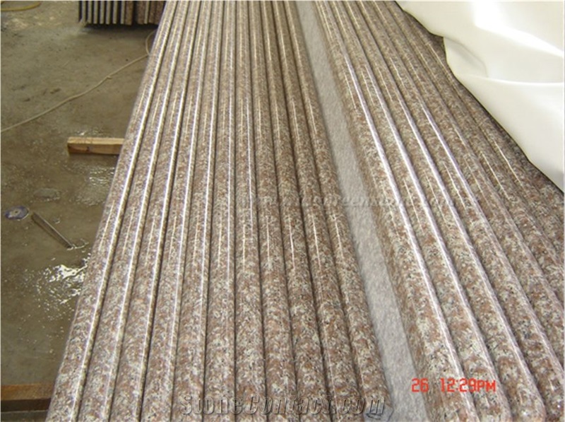 G687 Granite Polished Kitchen Countertops, Peach Red Granite/China Pink Granite Kitchen Countertop