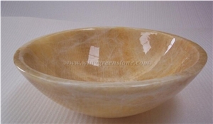 Jade Rosin Yellow Onyx Vessel Sinks, Wholesale Sinks,Distributed Basins,Rosin Crystal Yellow Basins, Factory Nature Stone Sinks, China Yellow Onyx Vessel Sinks