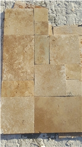 Classic Travertine Tumbled Tiles & Slabs, Denizli Travertine Beige Flooring Tiles Travertine