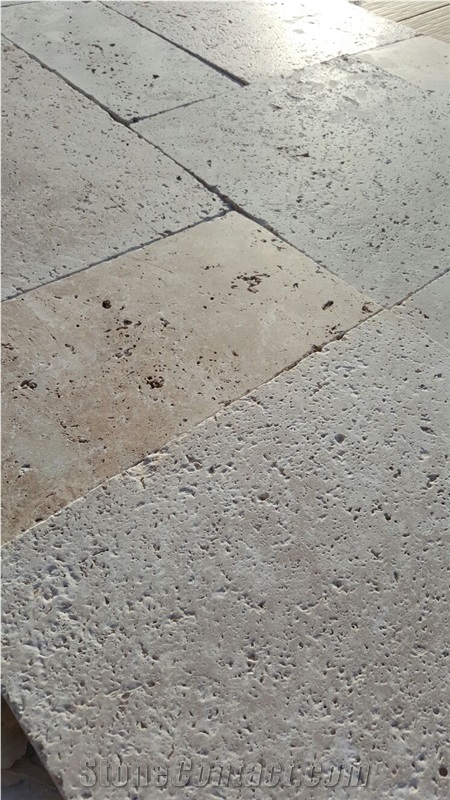 Classic Travertine Tumbled Tiles & Slabs, Denizli Travertine Beige Flooring Tiles Travertine