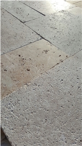 Classic Travertine Tumbled Tiles & Slabs, Denizli Travertine Beige Flooring Tiles Travertine