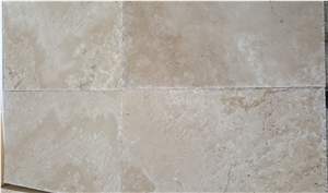 Light Classique Brusched and Chiseled Edge Travertine tiles & slabs, beige travertine floor tiles, covering tiles 