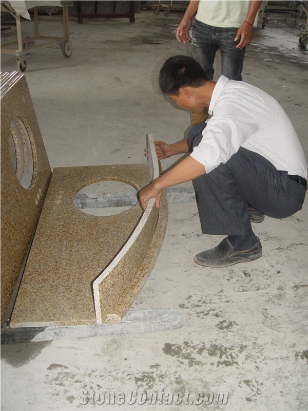 Chinese Granite Countertop, Polished Bathroom Countertops, Vanity Tops