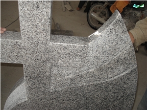 G603 Grey Granite Cross Tombstone, Western Style Tombstone, G603 Granite Monument & Tombstone