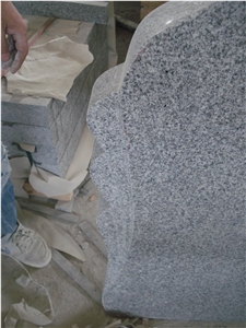 G603 Grey Granite Cross Tombstone, Western Style Tombstone, G603 Granite Monument & Tombstone