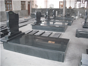 G654 Granite Tombstone, Grey Granite Monument, Western Style Monument